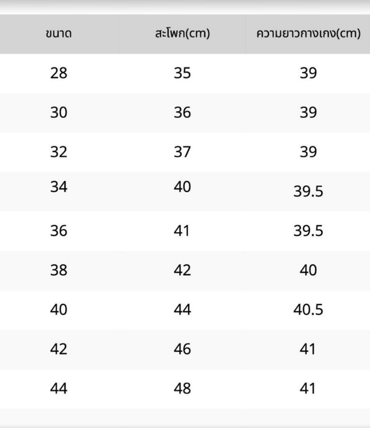 กางเกงทรงขากระบอกเล็ก