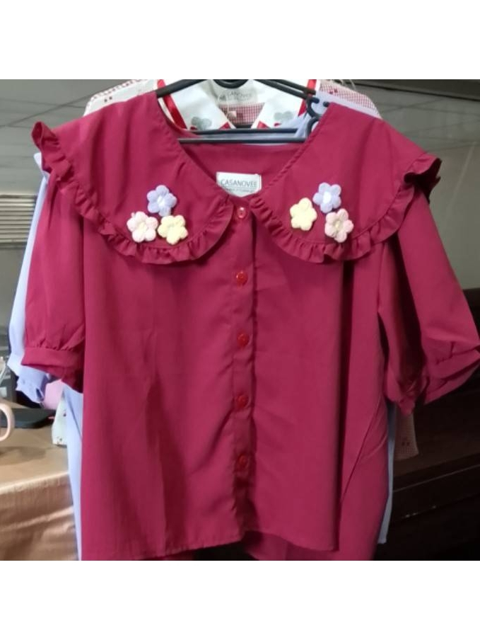 เสื้อแฟชั่นสาวอวบ อก 48นิ้ว ยาว 23 นิ้ว