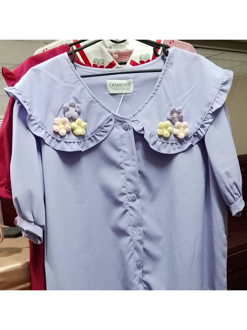 เสื้อแฟชั่นสาวอวบ อก 48นิ้ว ยาว 23 นิ้ว